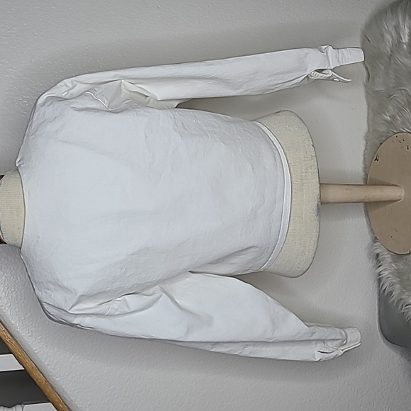 Jacket Size Medium White Denim Jean Blazer Coastal Cowgirl Western Wear Fashion - Picture 6 of 8